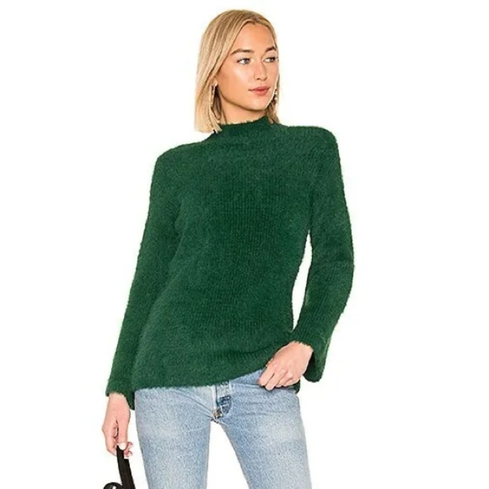 LOVERS & FRIENDS Faith mockneck “teddy eyelash” sweater